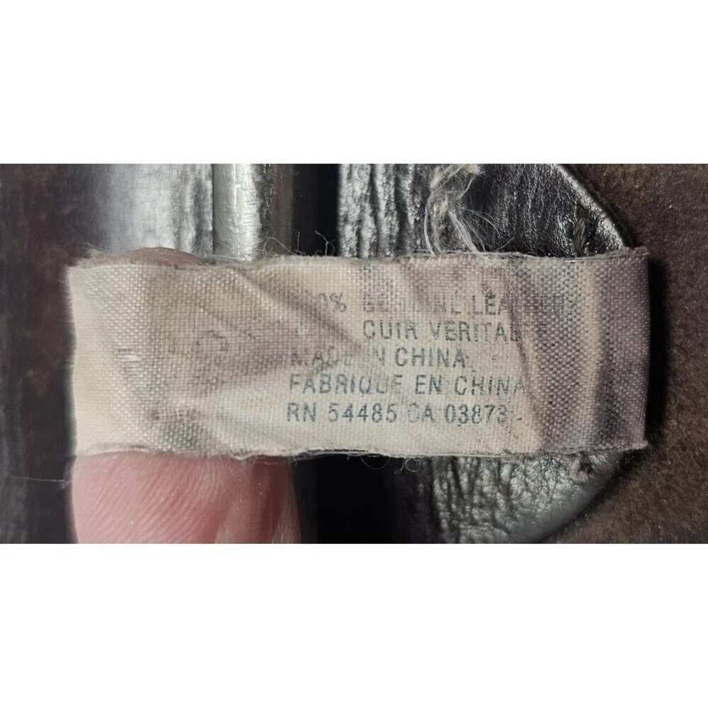 American Eagle Brown Leather Mens Belt Eagle Size 32 Y2k Classic Stitched
